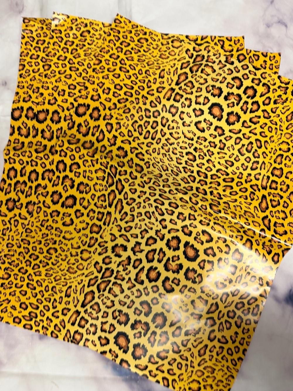 15 14x17 leopard designer polymailer